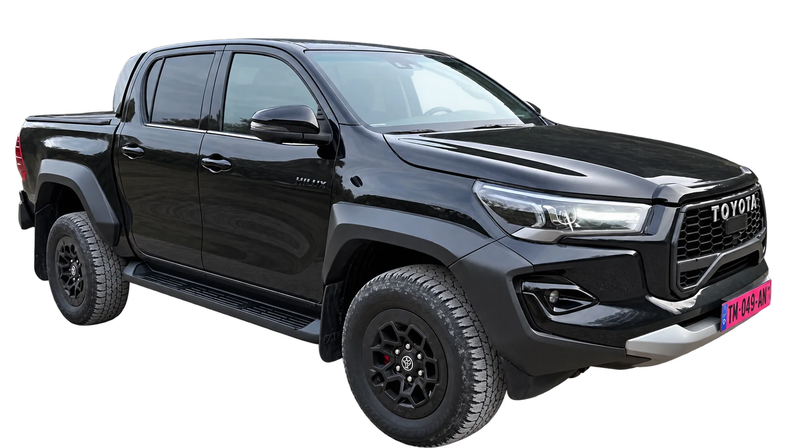 Toyota Hilux GR Sport destiné à illustrer notre service export